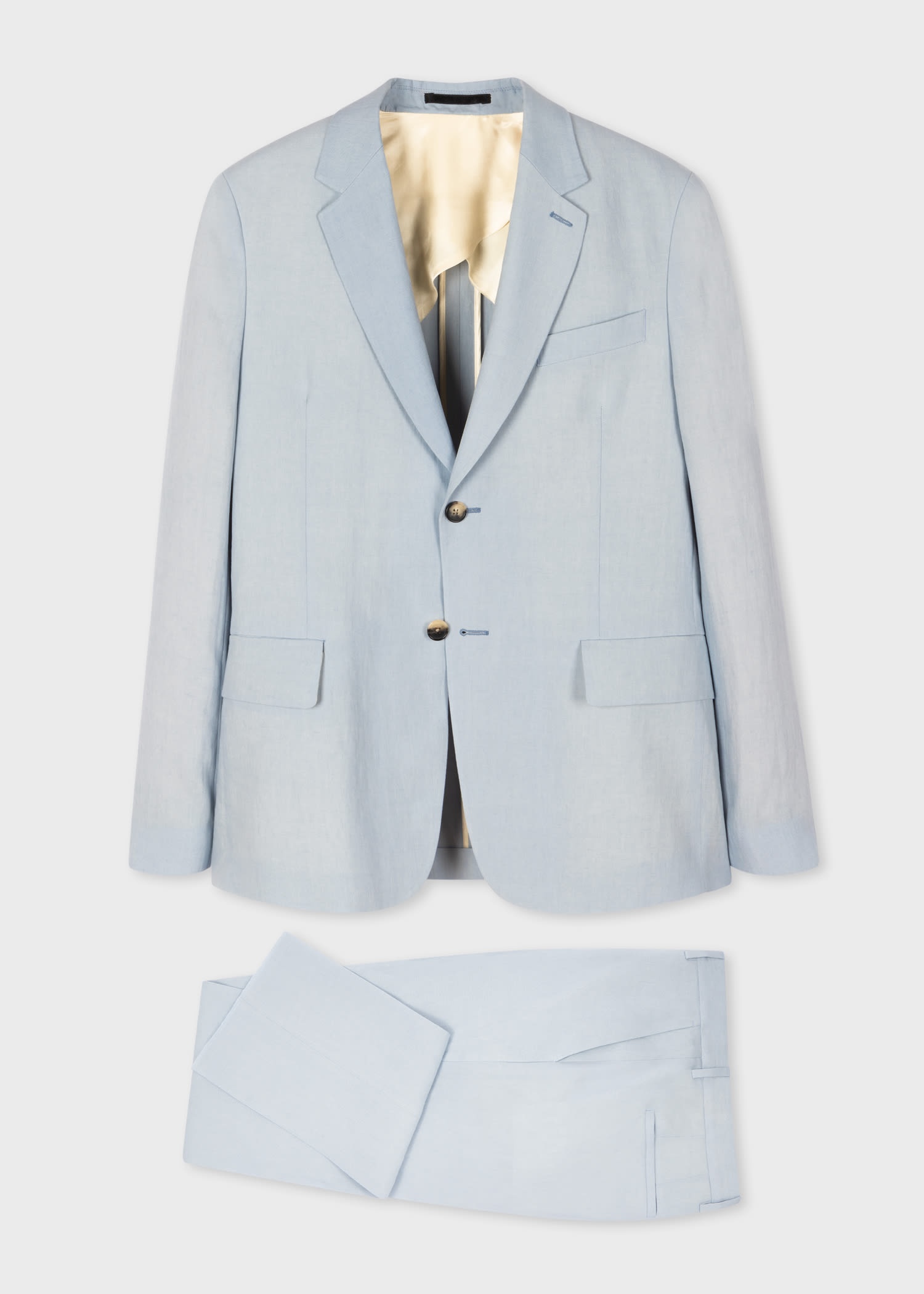 Tailored-Fit Linen Suit - 1