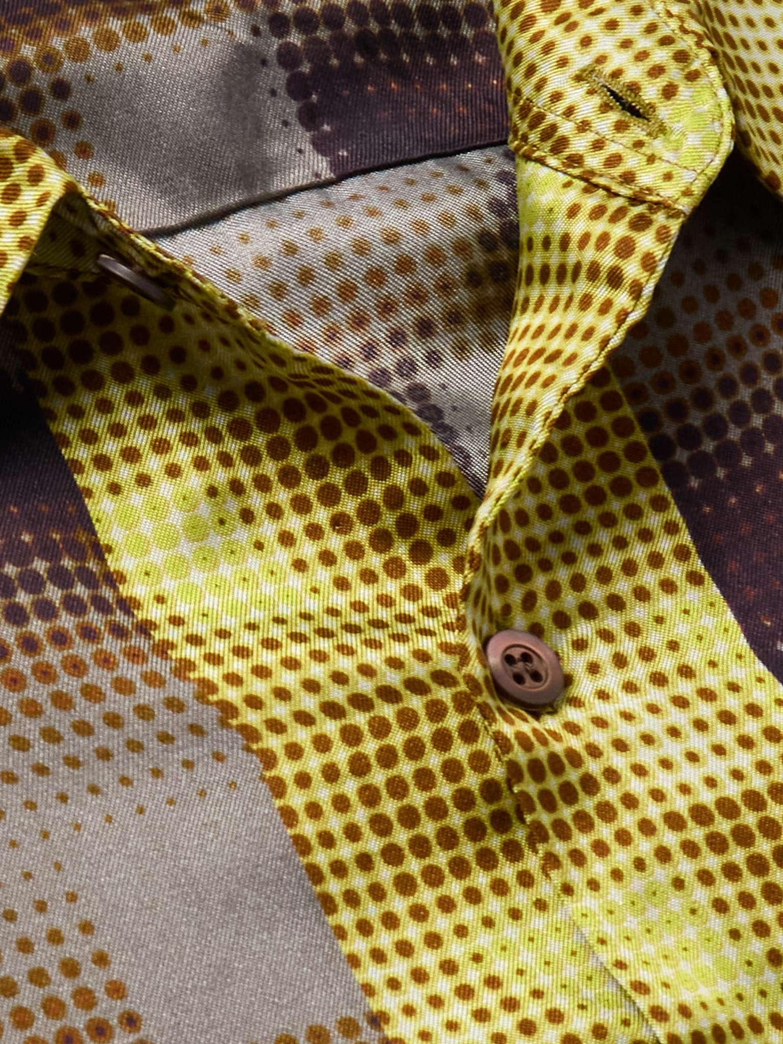Printed Crepe De Chine Shirt - 4