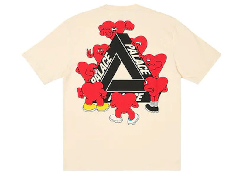 PALACE Palace Tri-Hearts T-shirt (SS24) Soft White outlook