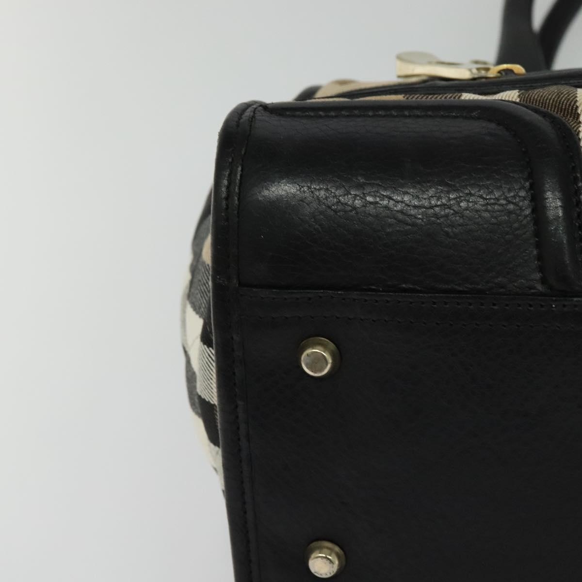 Burberry Nova Check Hand Bag Canvas Beige - 8