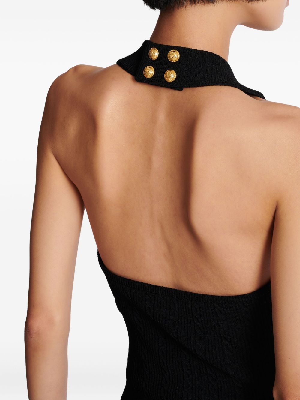 cable-knit halterneck top - 5