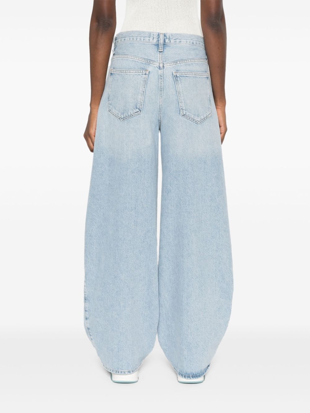 vertical-seamed jeans - 4