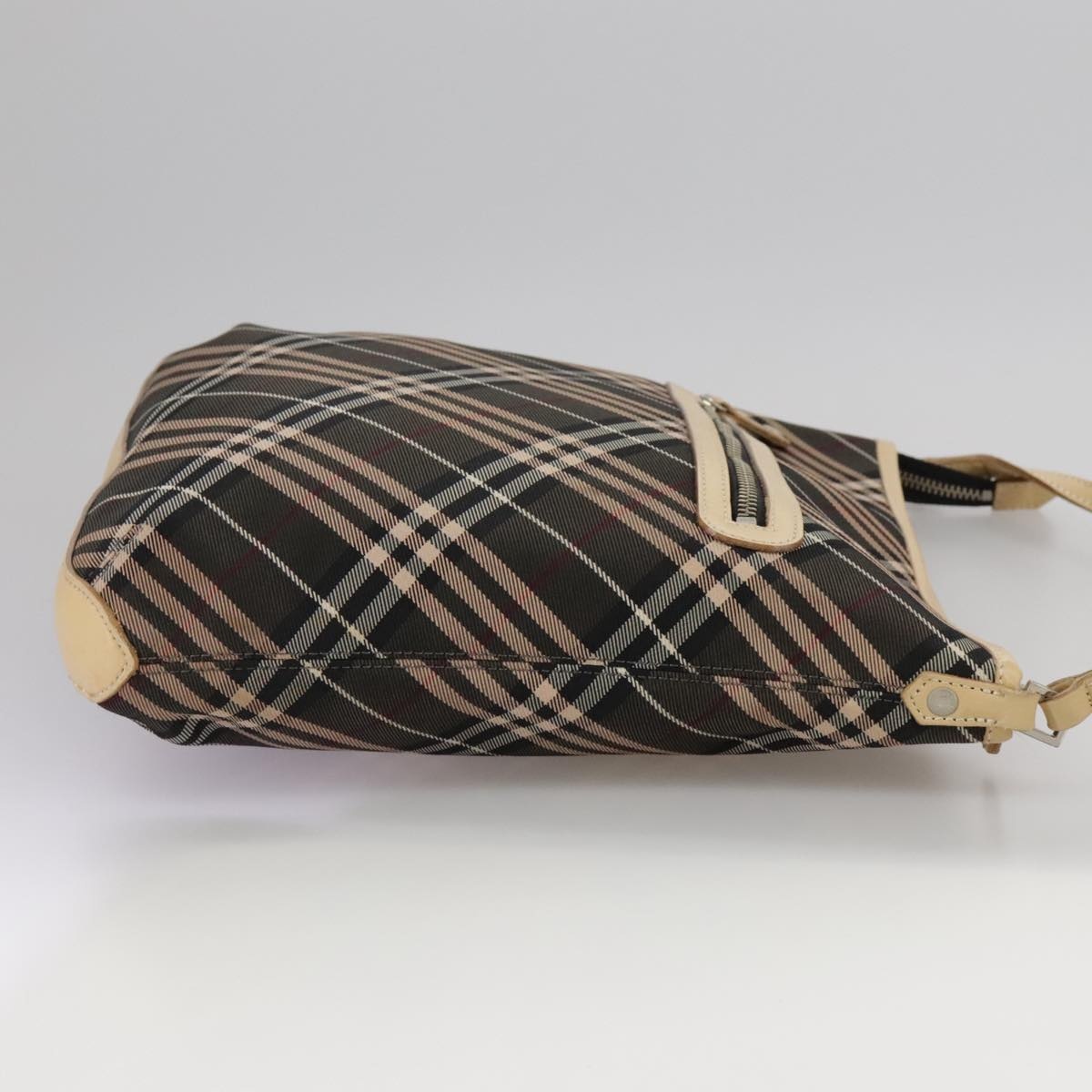 Burberry Nova Check Blue Label Shoulder Bag Canvas Brown - 5