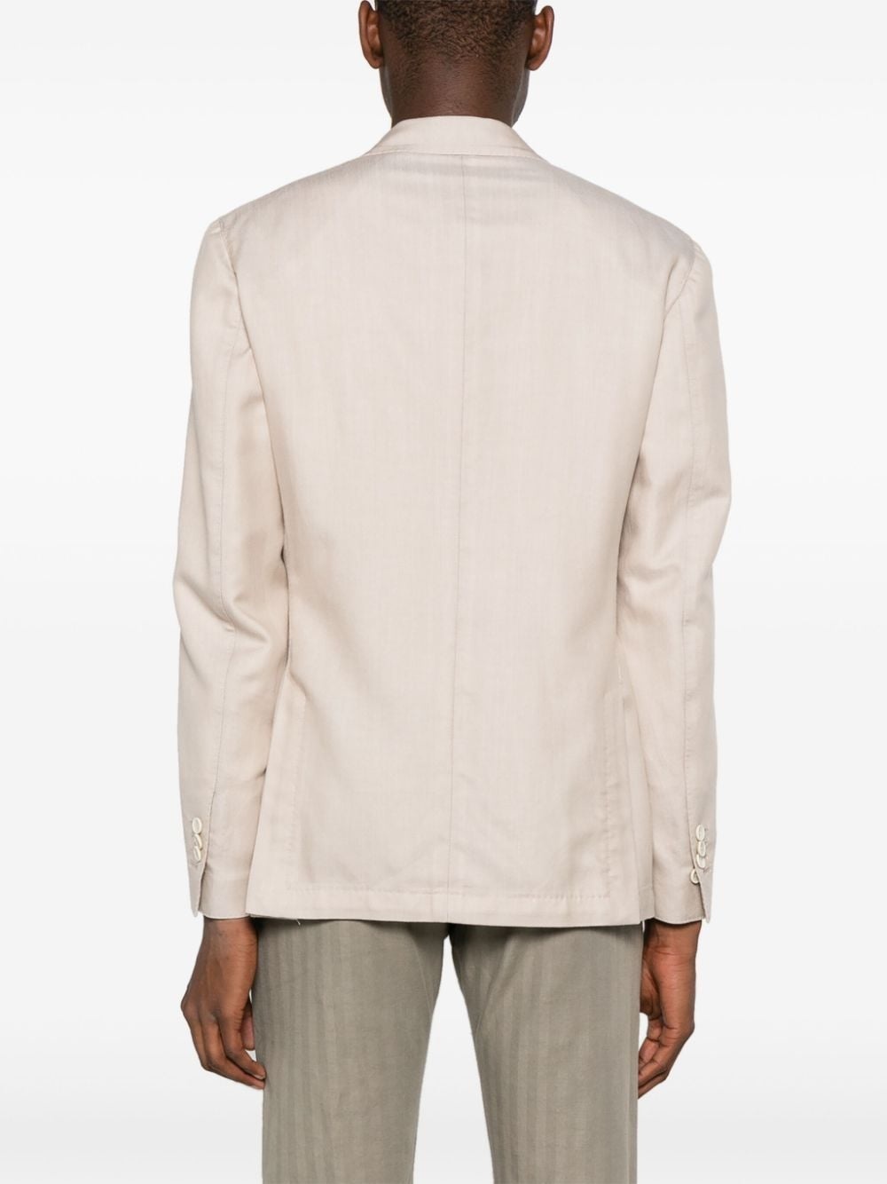 peak-lapels double-breasted blazer - 4