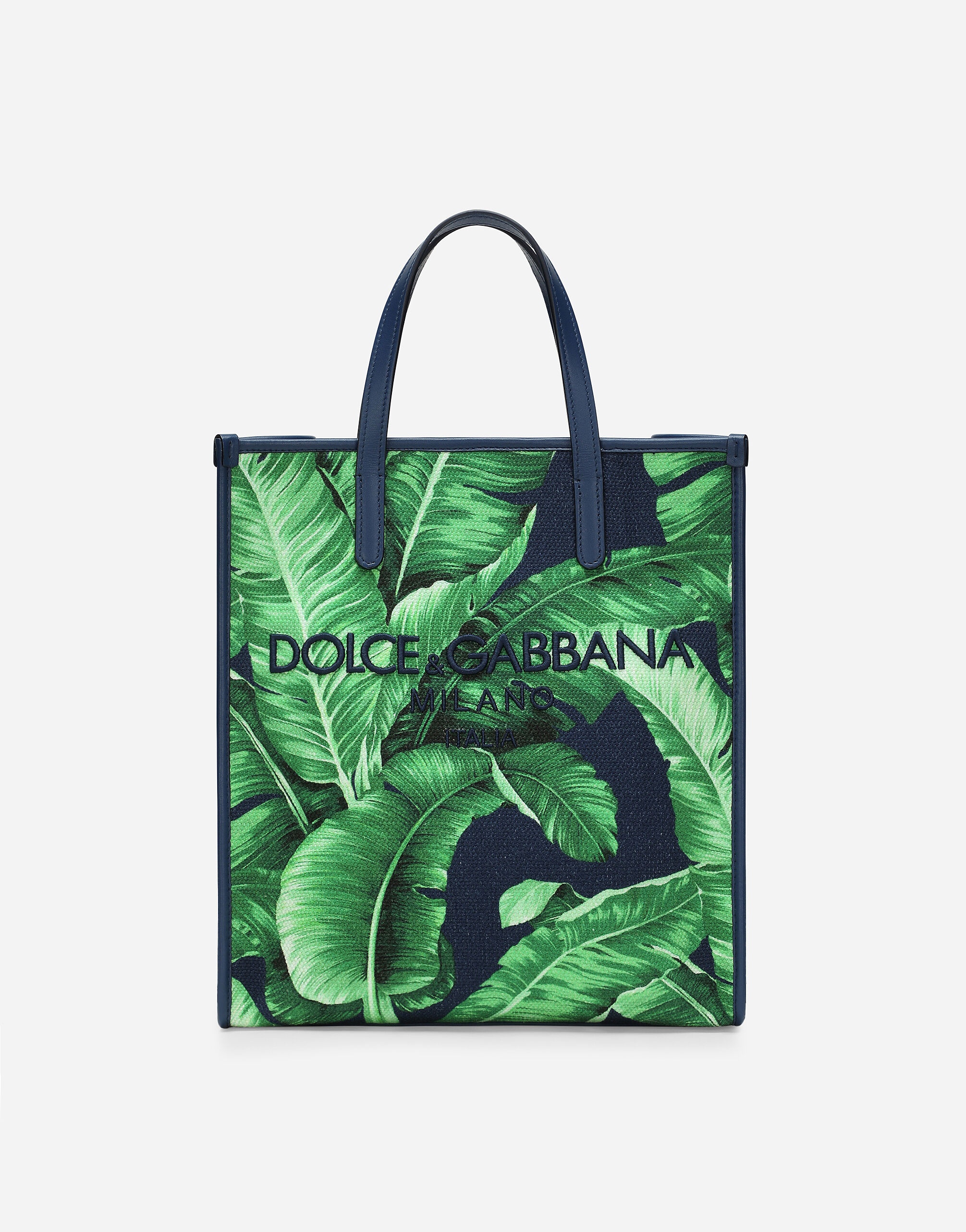 Small printed canvas shopper - 1