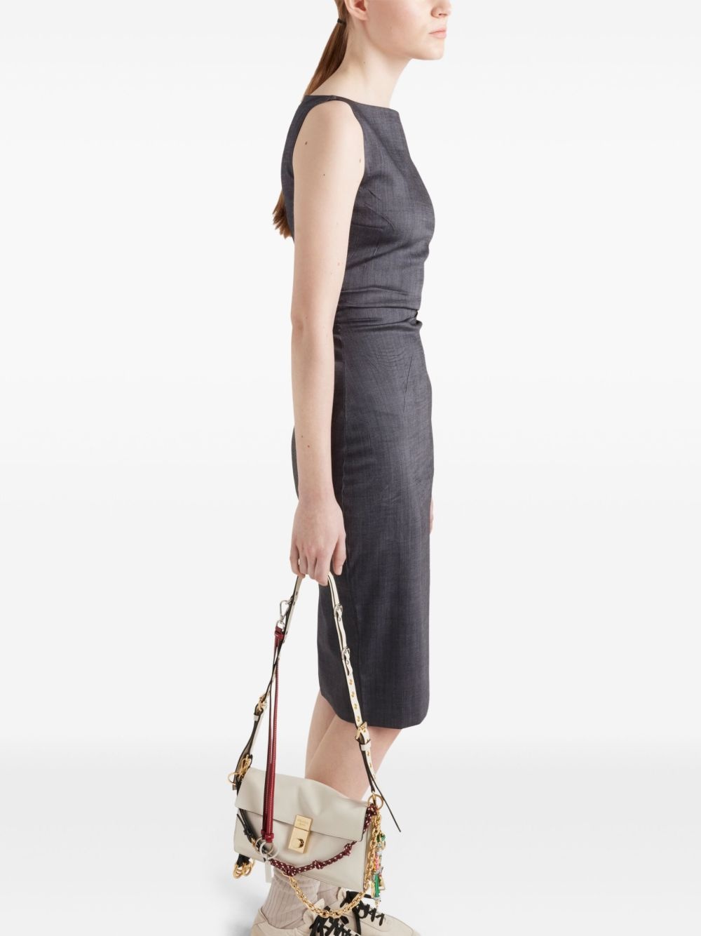 stretch ruched dress - 4