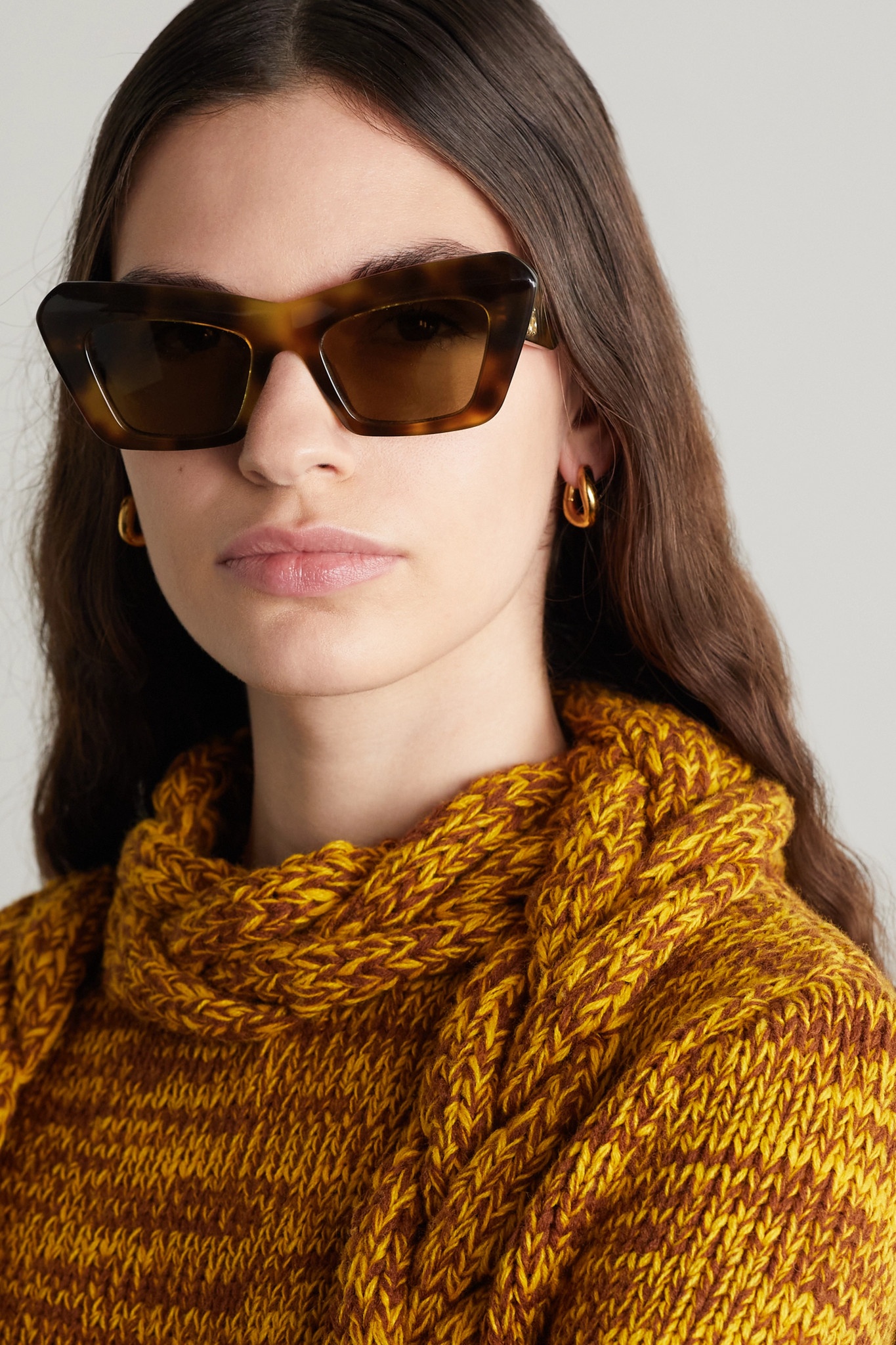 Oversized cat-eye acetate sunglasses - 2