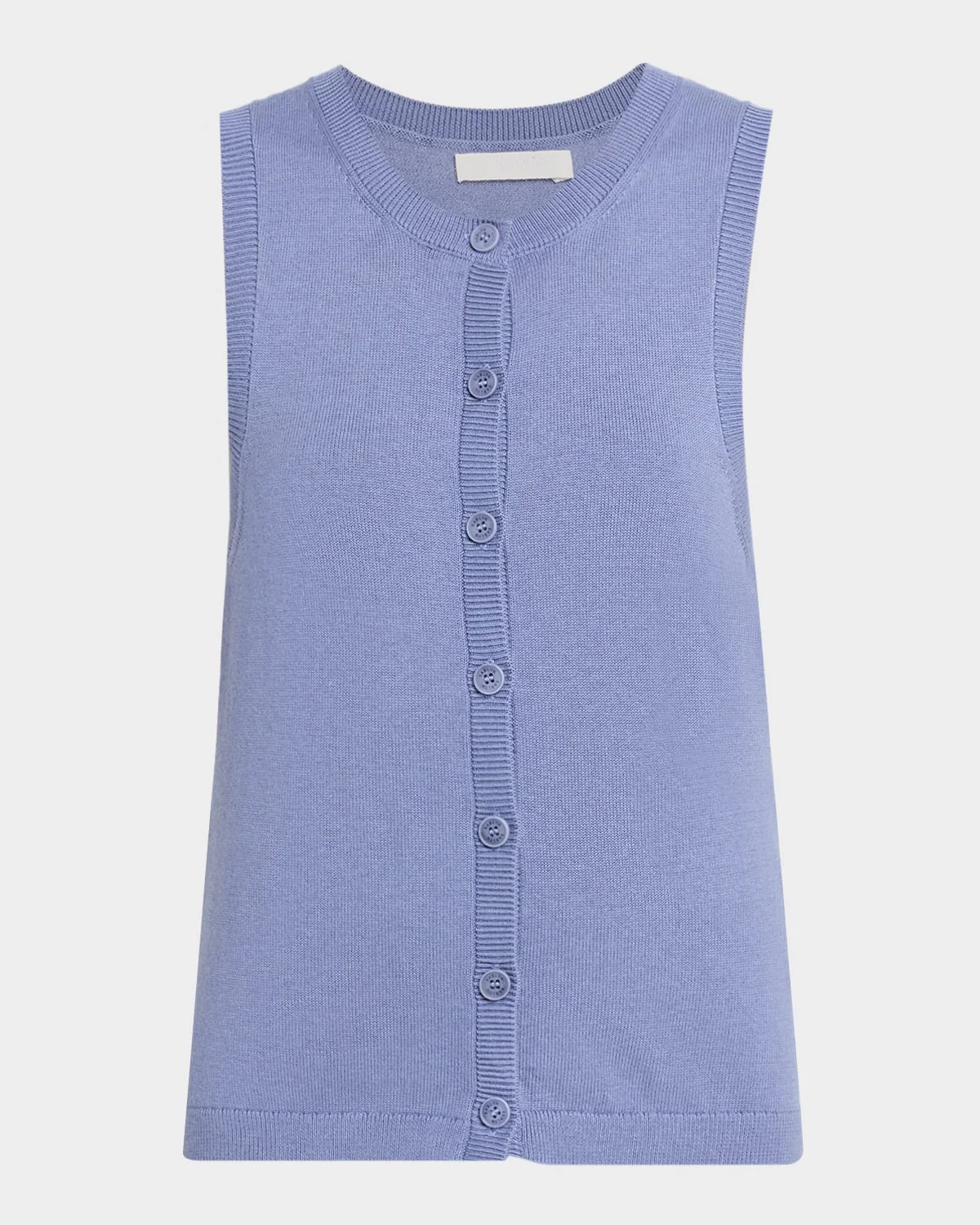 Mia Button-Front Knit Tank Top - 1