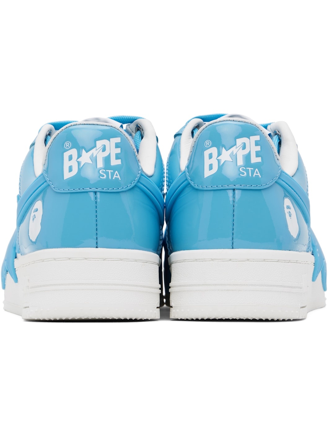 White & Blue BAPE STA OS #3 Sneakers - 2
