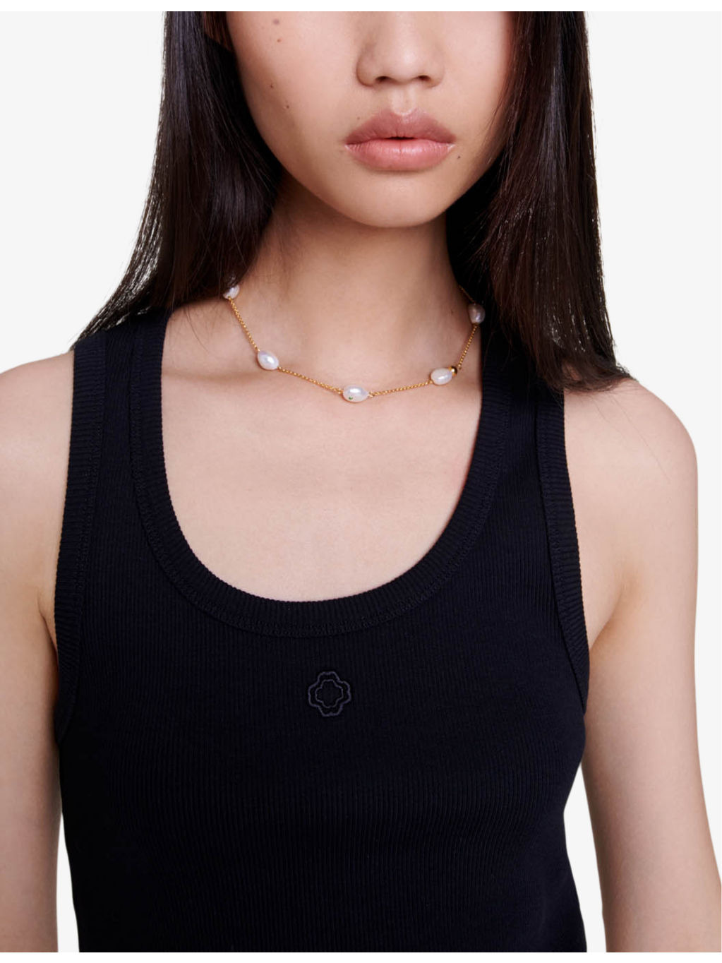 Logo-embroidered ribbed stretch-cotton vest - 5