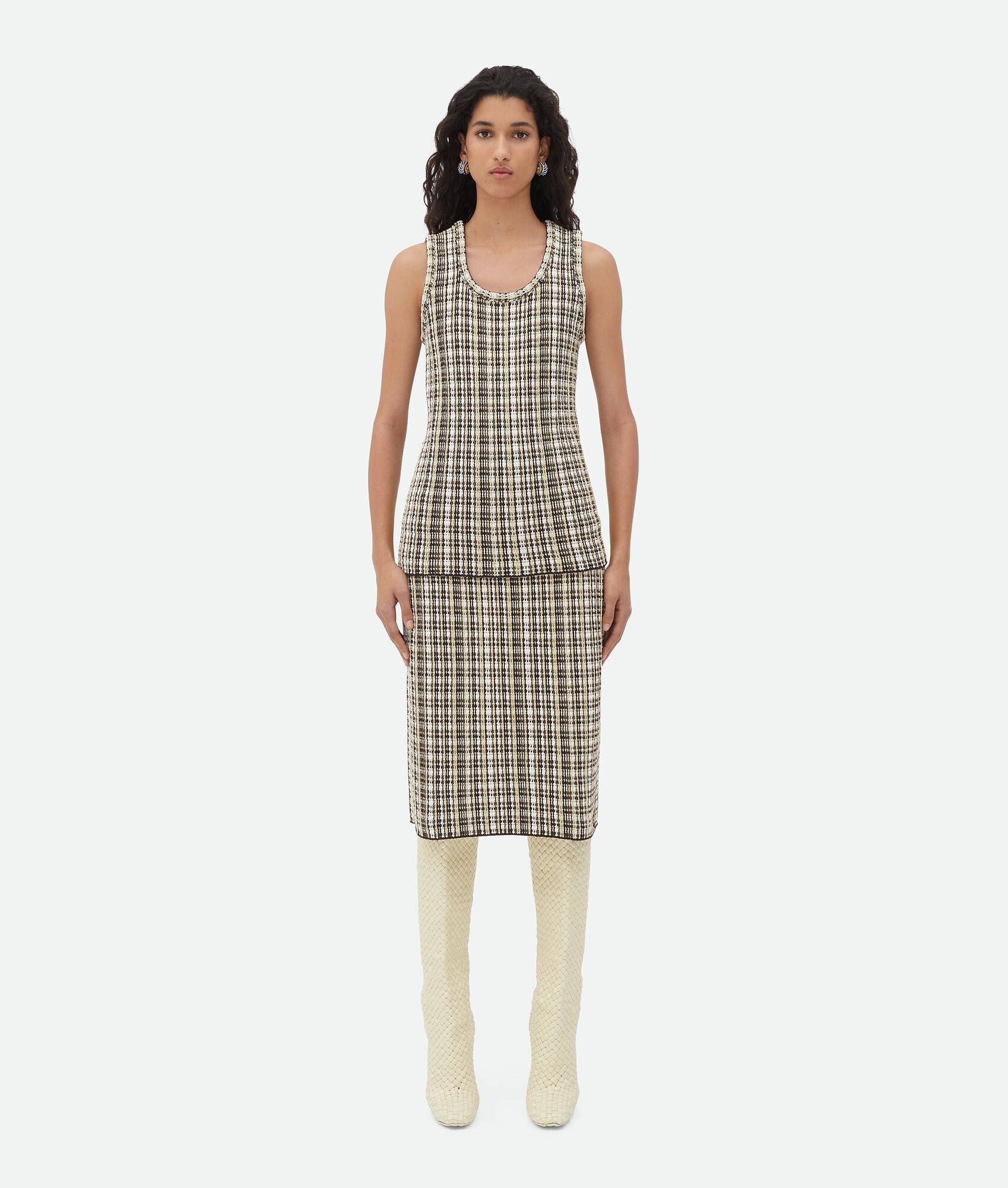 Cotton Viscose Check Top - 4