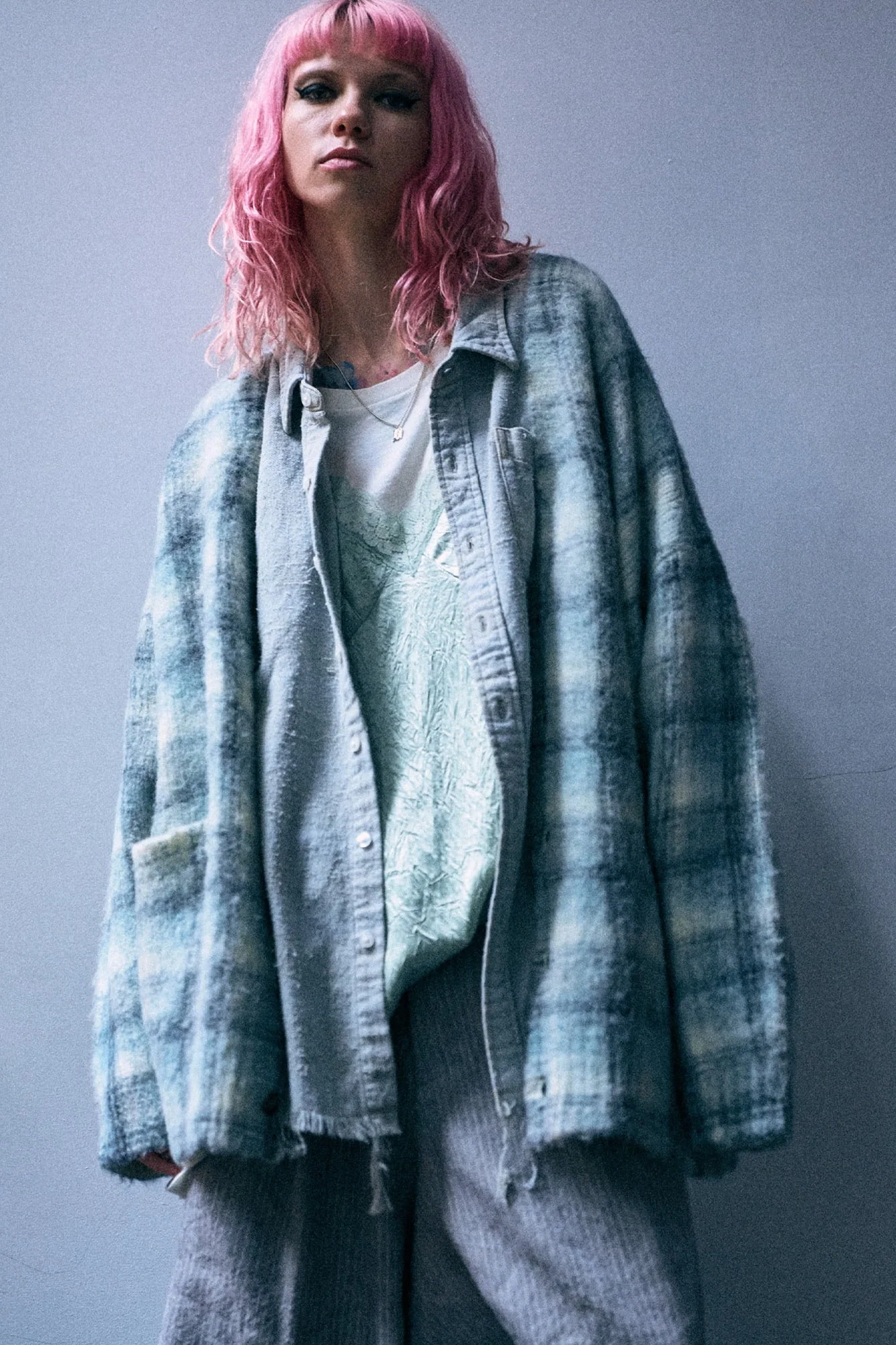 Printed Oversized Cardigan - 1