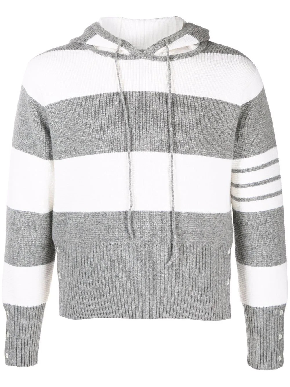 4-Bar striped hoodie - 1