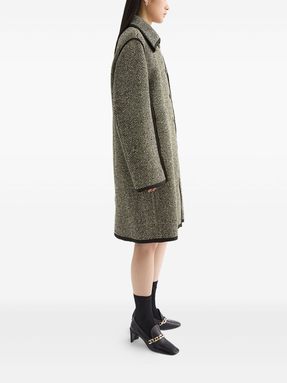 herringbone coat - 3