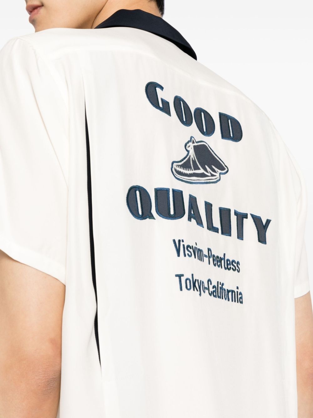 Hacking short-sleeve silk shirt - 5