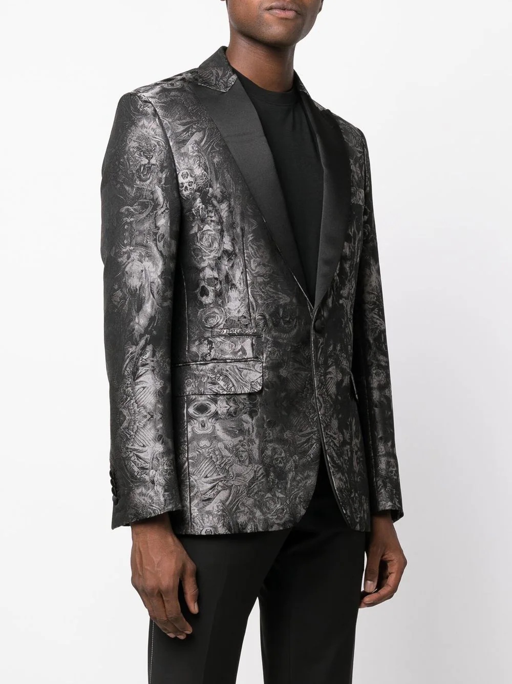 Gothic Plein Jacquard blazer - 3