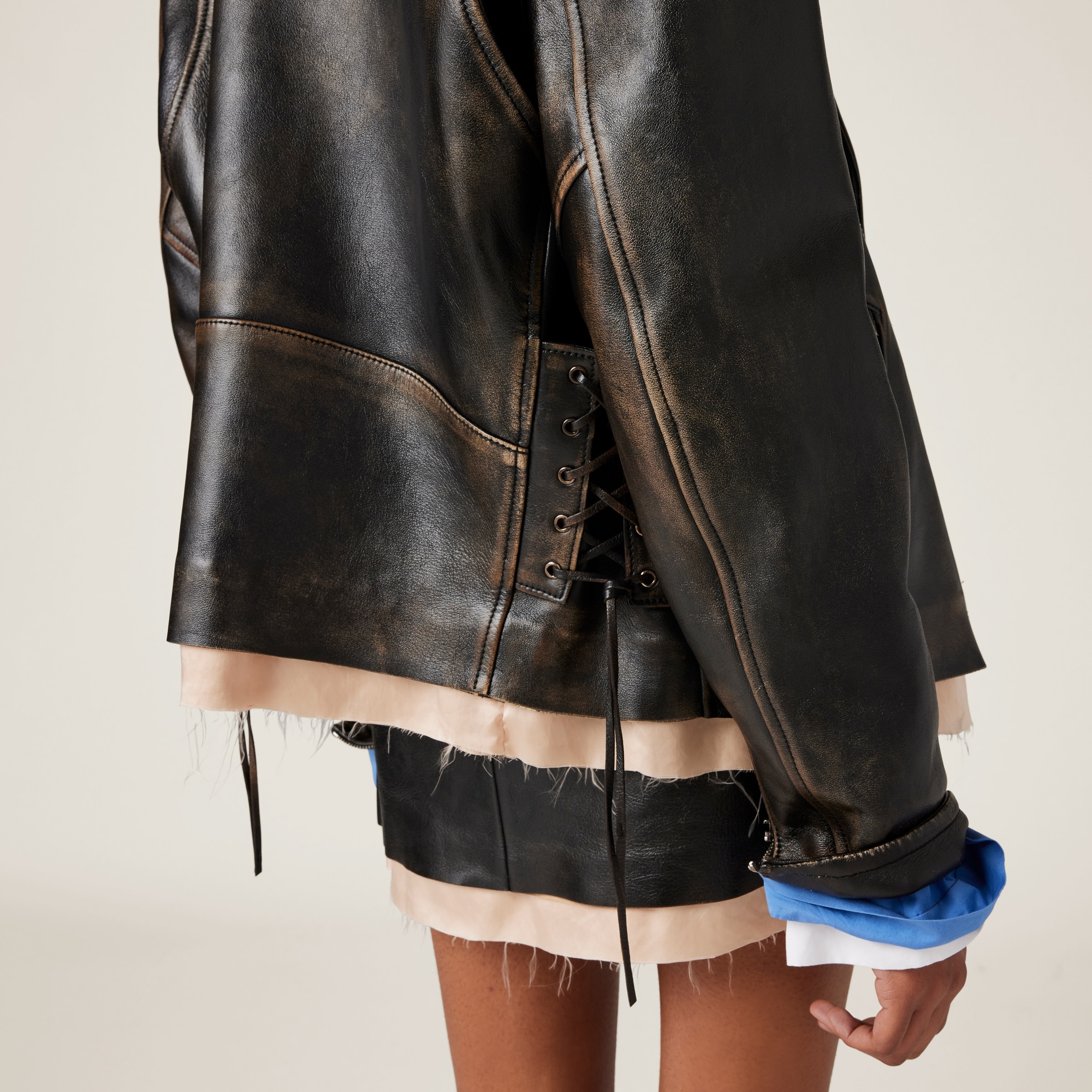 【日本入手困難】ミュウミュウ Nappa leather jacket ジャケット Miu Miu Nappa leather biker jacket | REVERSIBLE
