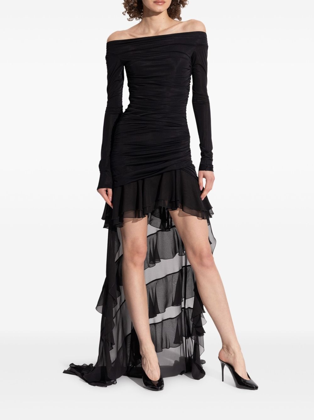 off-shoulder mini dress - 3