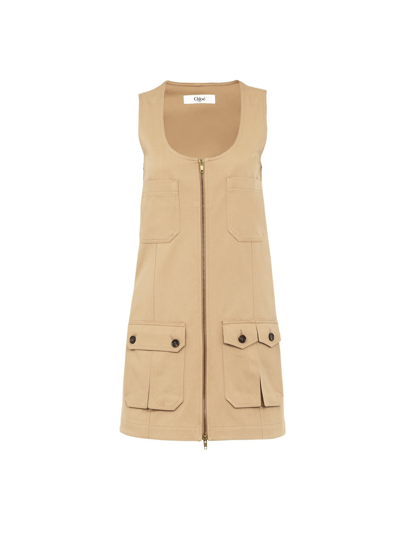 SAHARIENNE DRESS IN COTTON GABARDINE 1