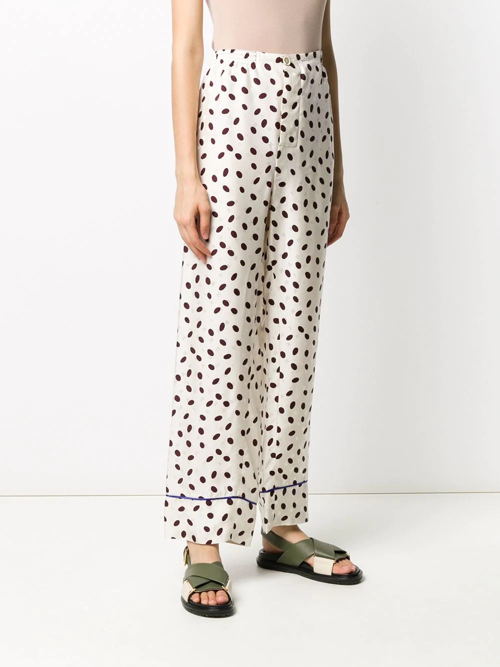 polka-dot palazzo pants - 3