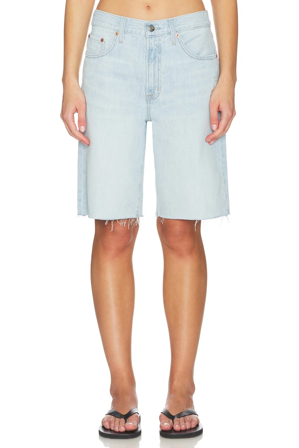 Nolan Relaxed Straight Cut Off Shorts - 1