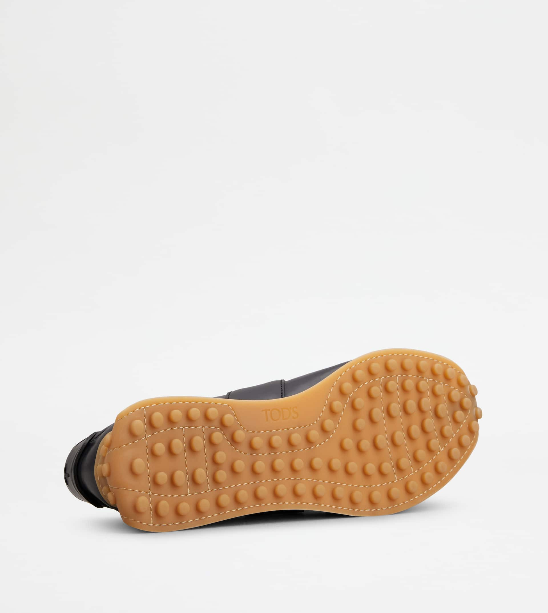 T VINTAGE SNEAKERS IN LEATHER - BLUE - 4