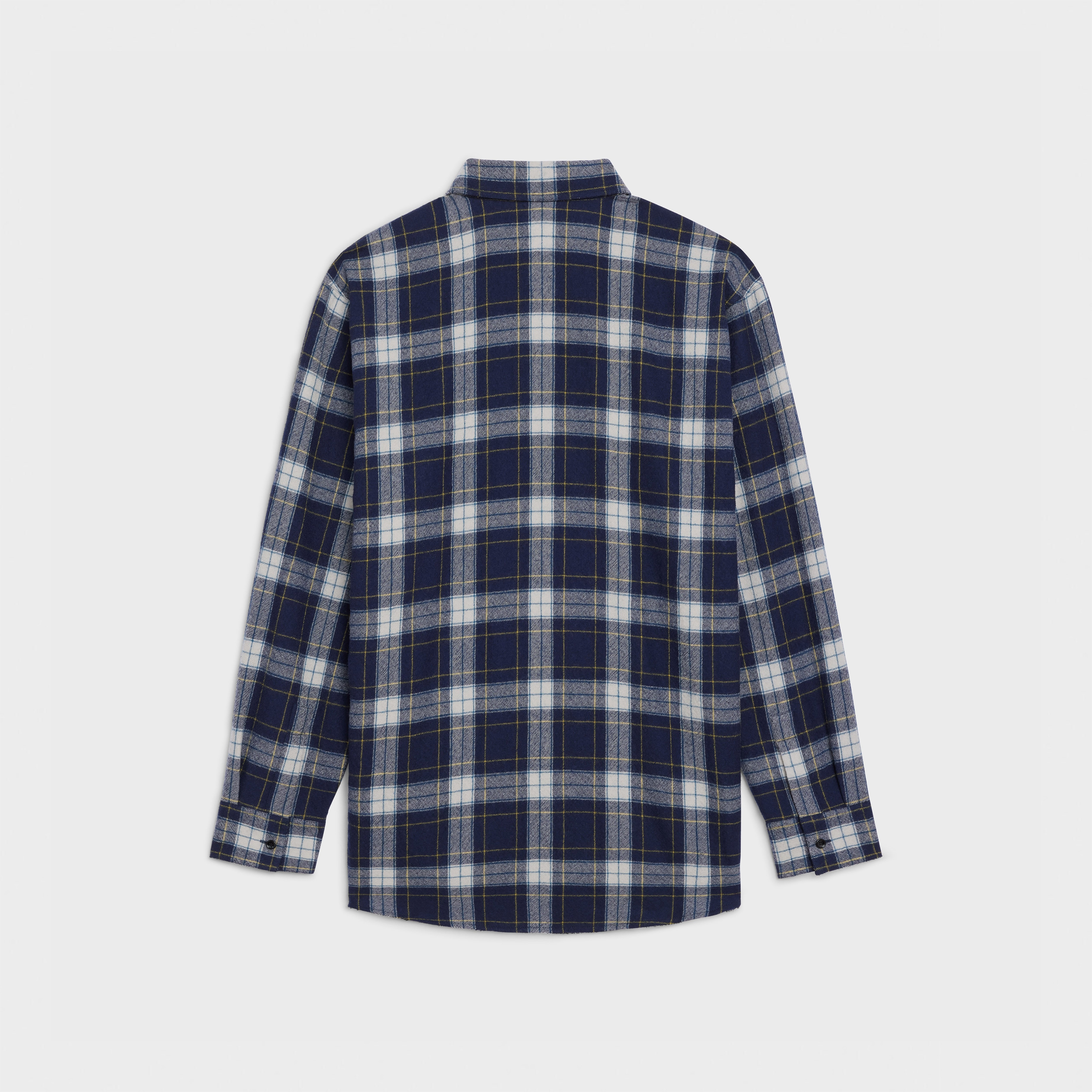 LOOSE SHIRT IN CHECKED WOOL - 2