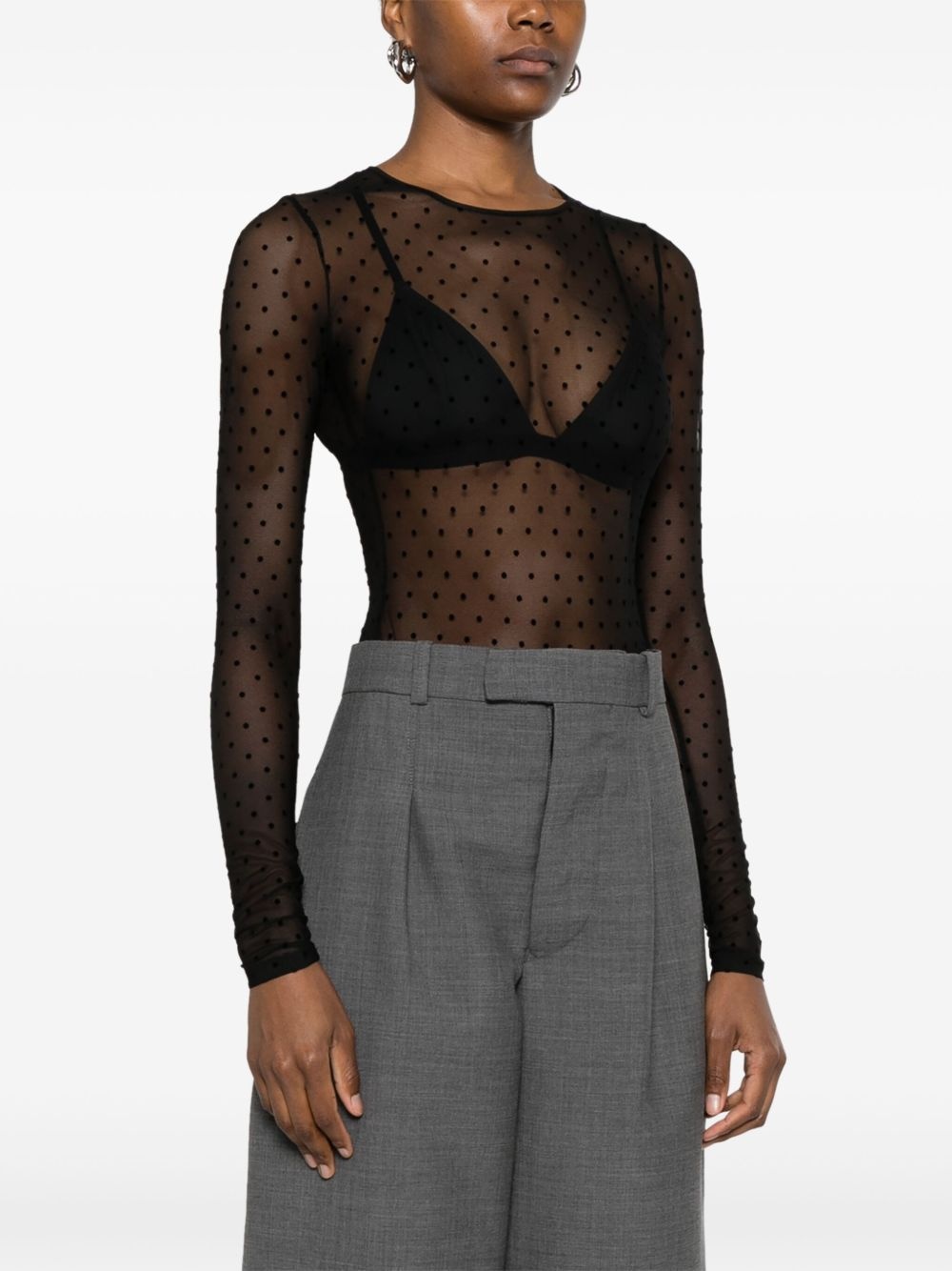 polka-dot bodysuit - 3
