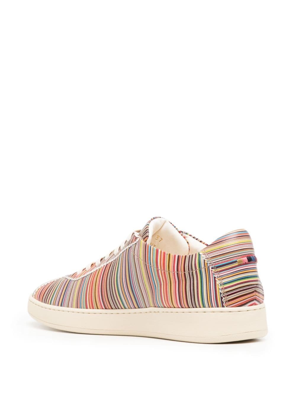 striped low-top sneakers - 3