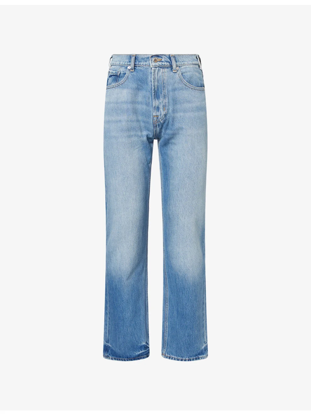 Easy Straight-Leg Cotton Denim Jeans - 1