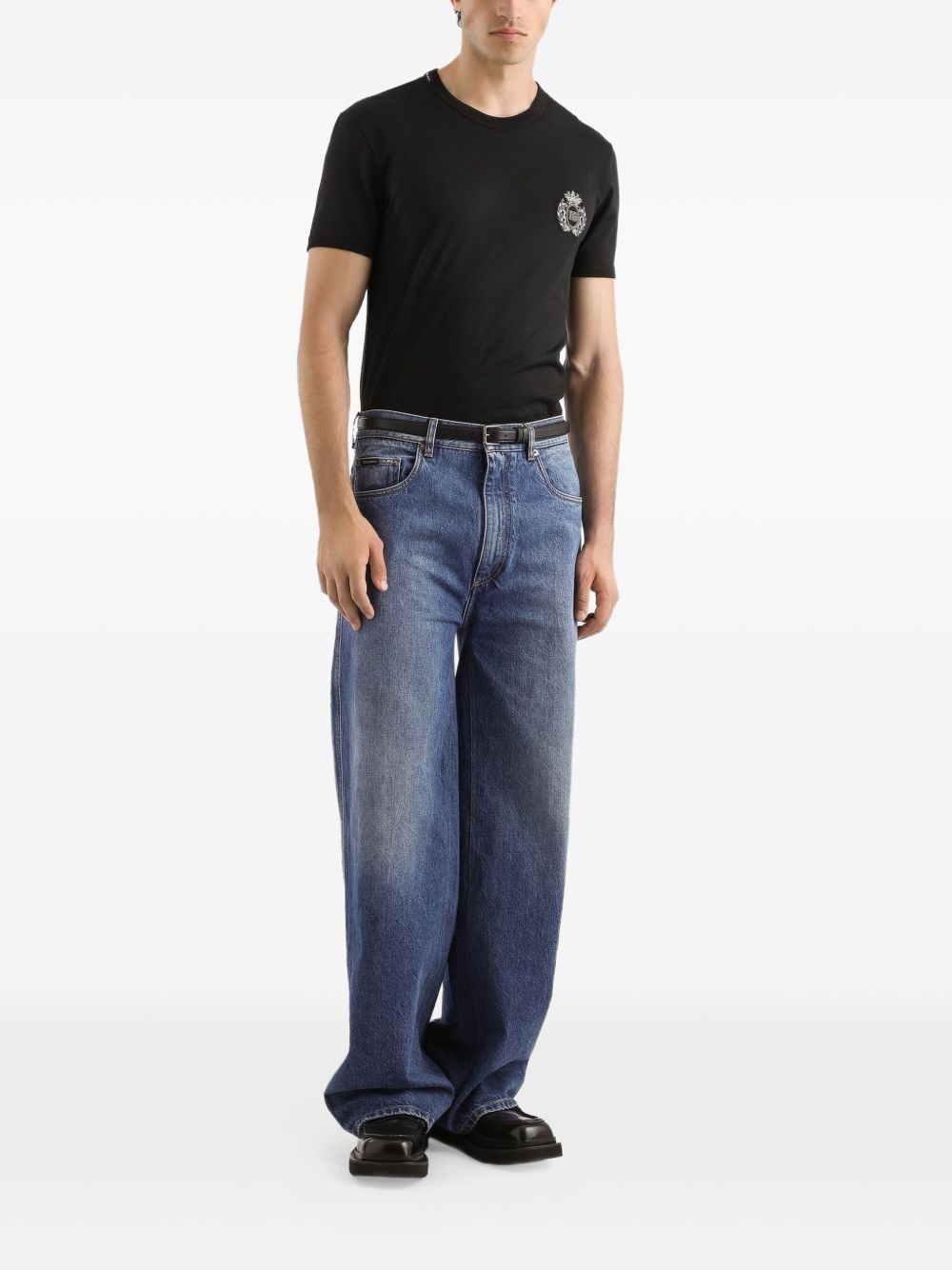 logo-embroidered T-shirt - 2