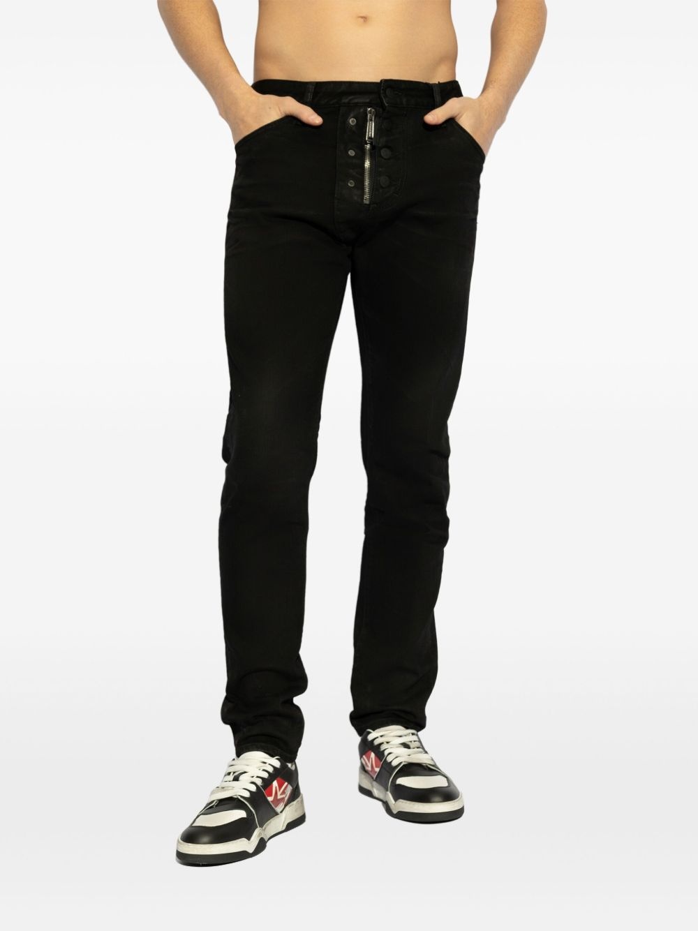 logo-patch jeans - 3
