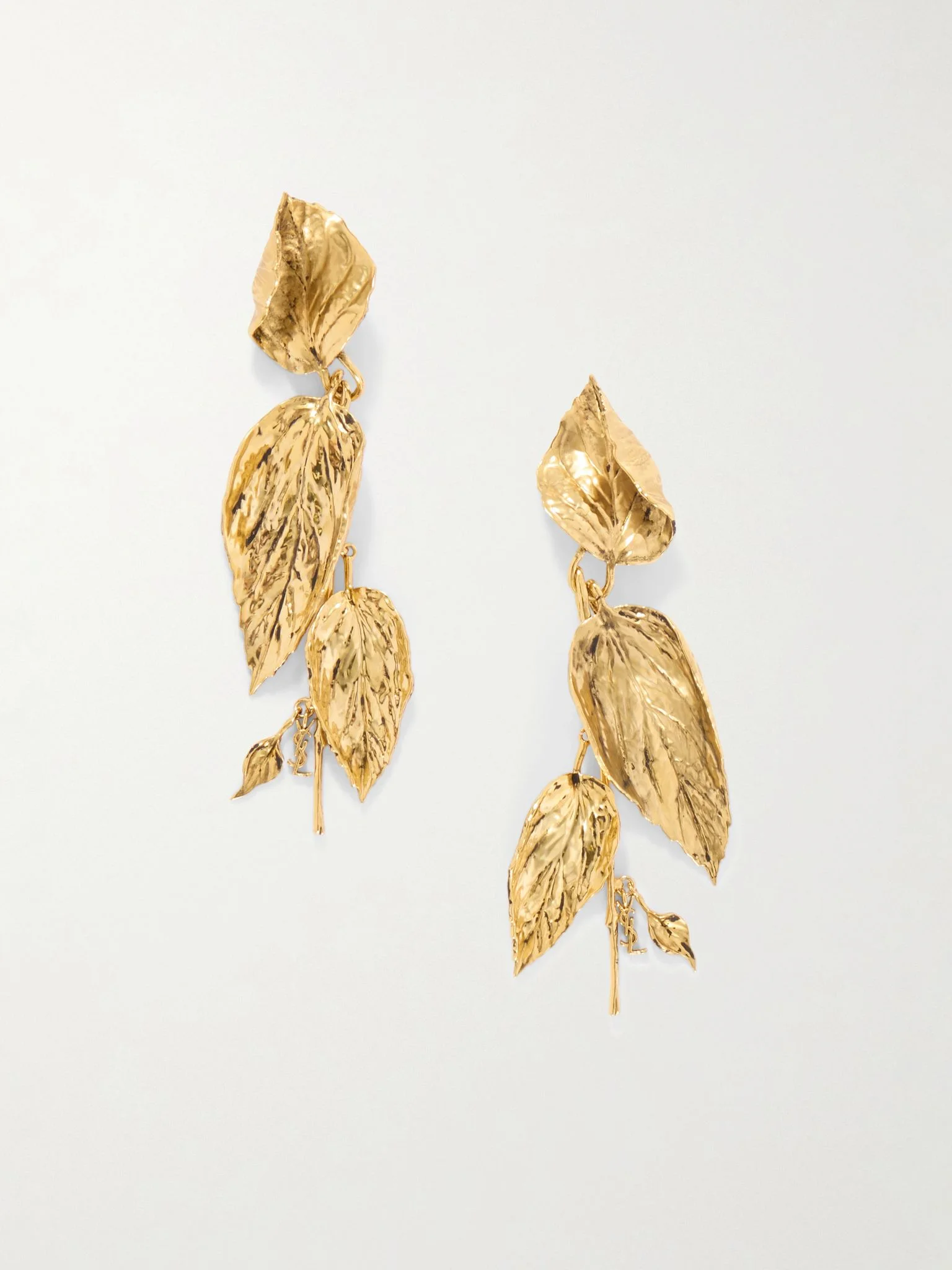 Feuilles gold-tone earrings Gold - 1