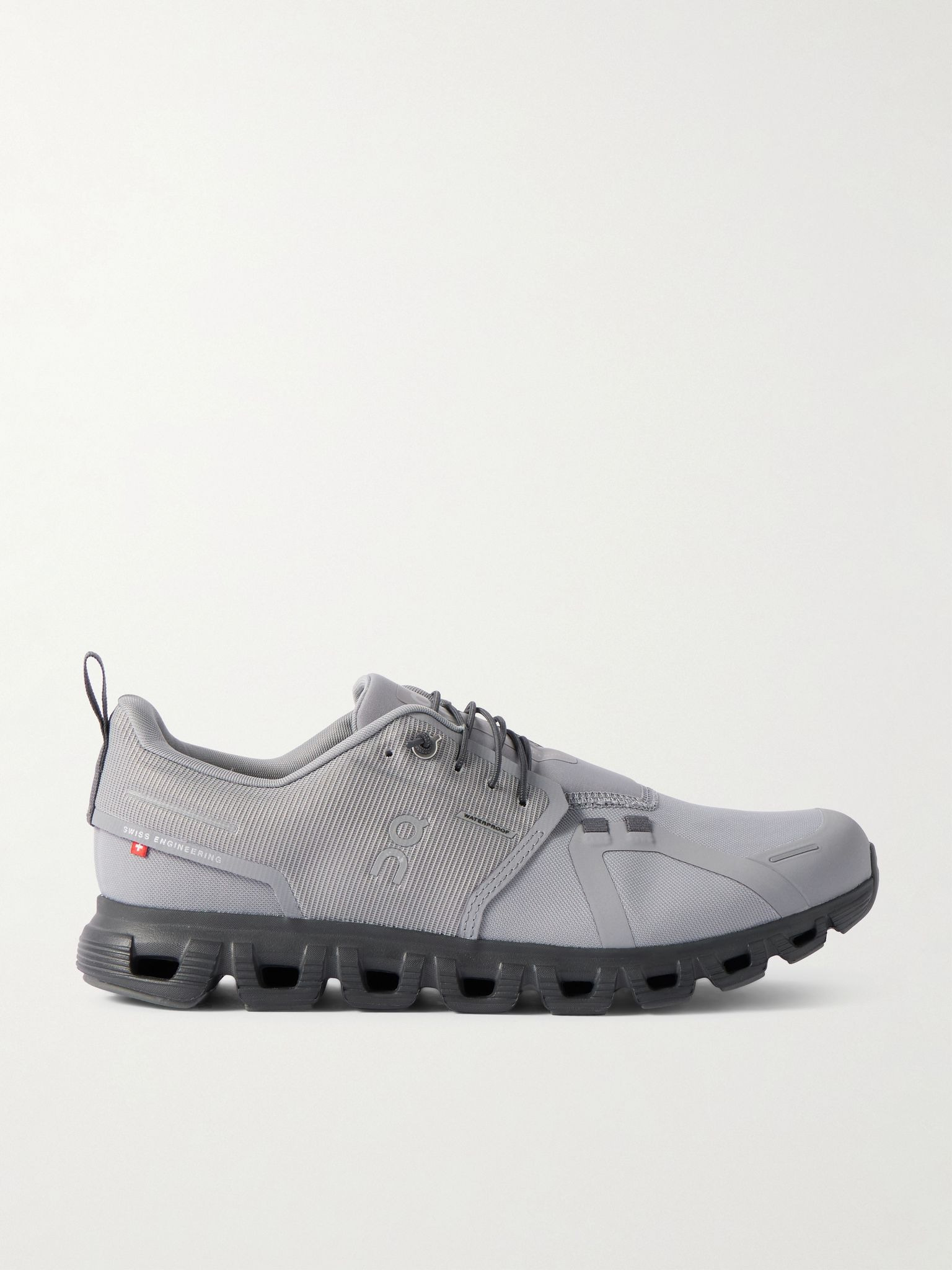 Cloud 6 WP Rubber-Trimmed Mesh Slip-On Sneakers Gray - 1
