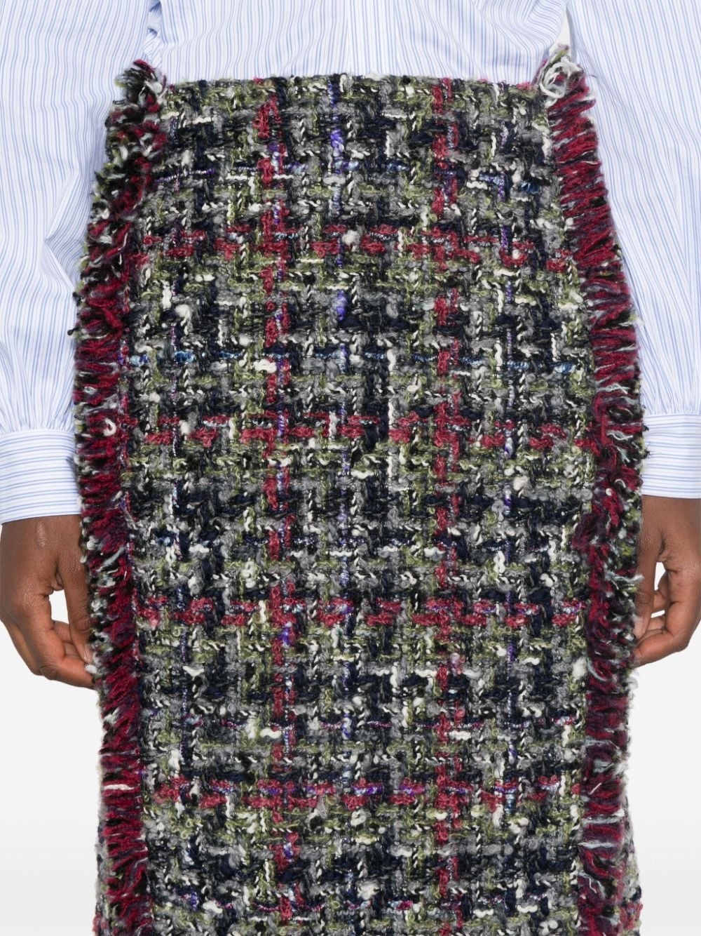 bouclÃ© midi skirt - 5