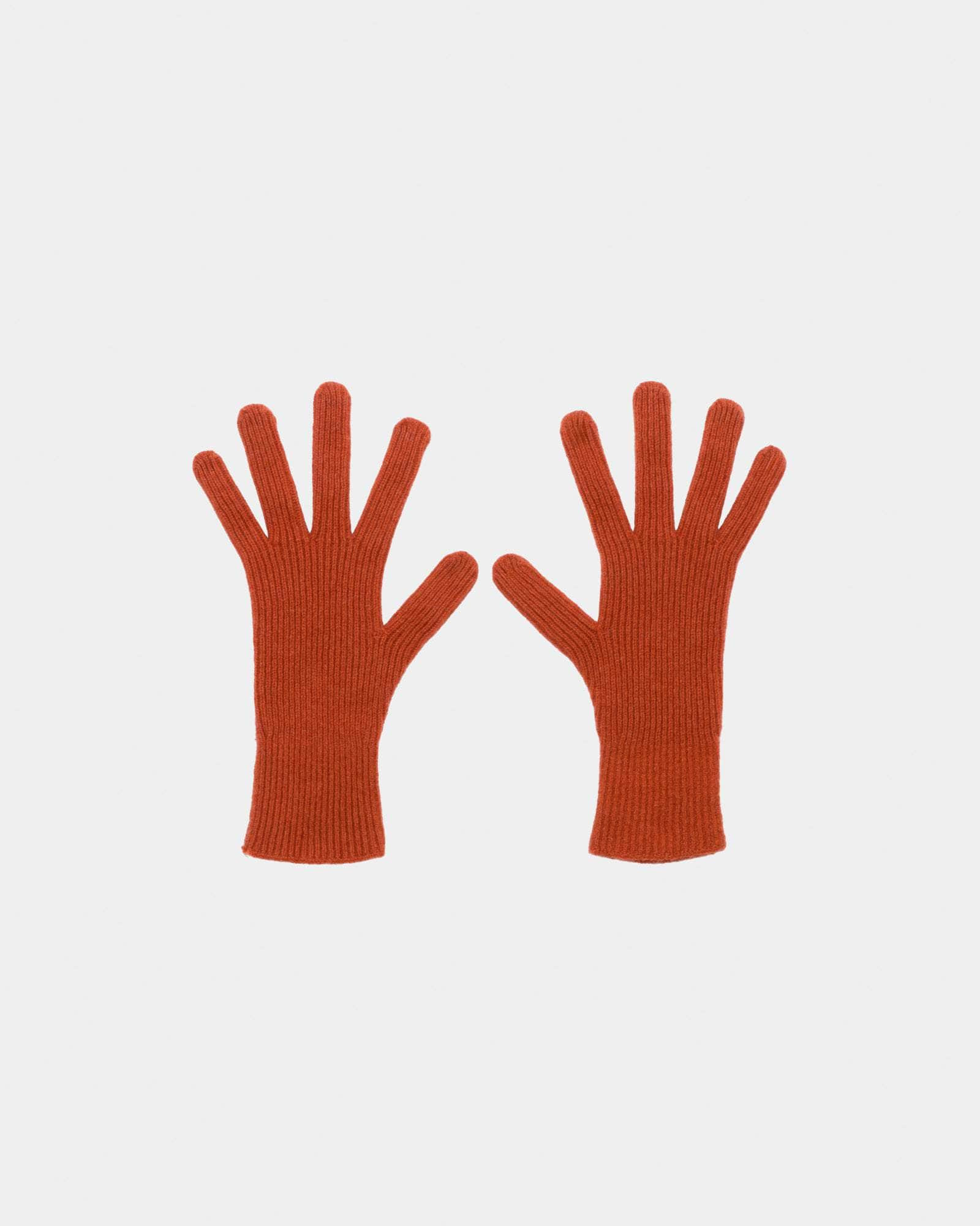 Ribbed Gloves - Recycled Cashmere Rib - 6