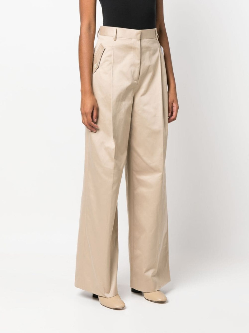 wide-leg gabardine trousers 3