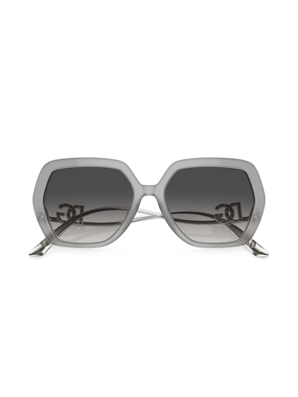 Crystal oversize-frame sunglasses - 5