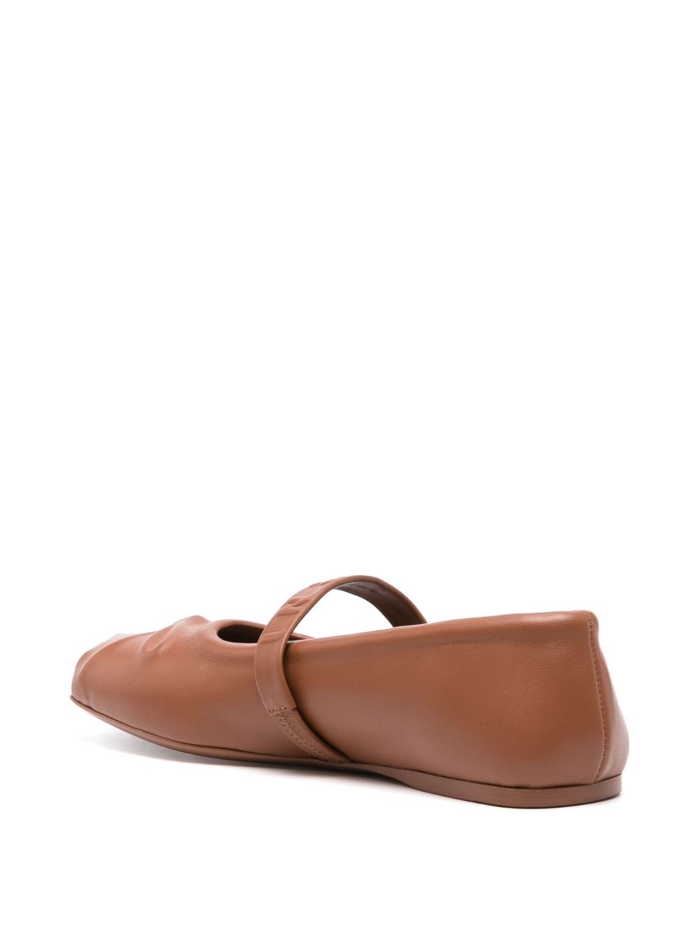 logo-embossed ballet flats - 3