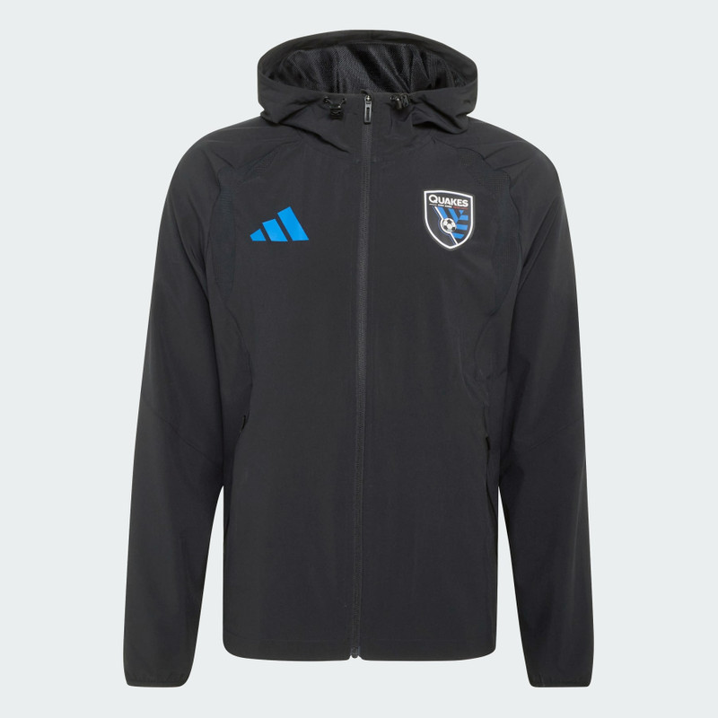 San Jose Earthquakes Tiro Travel Full Zip Windbreaker 1