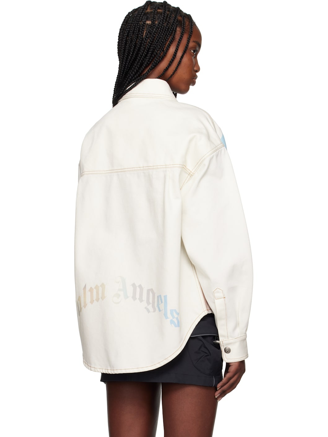 Off-White Sunrise Palm Denim Overshirt - 3