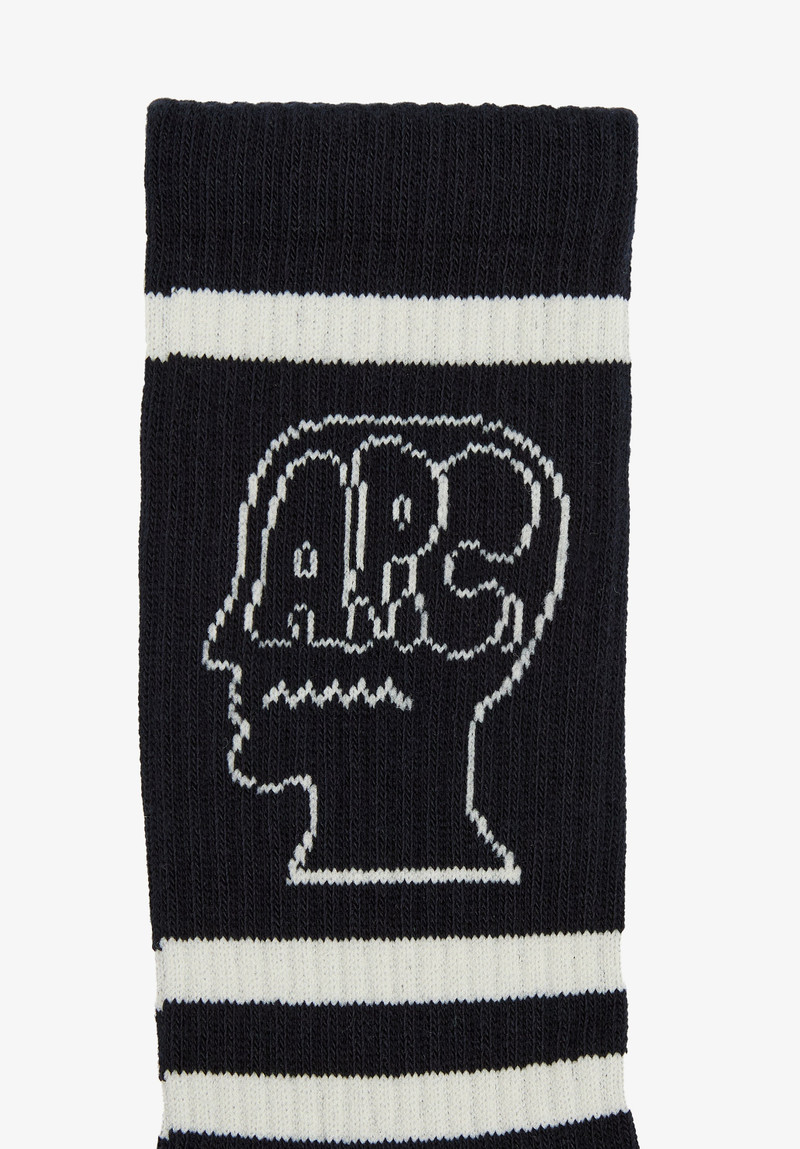 A.P.C. X BRAIN DEAD STRIPED SOCKS 4