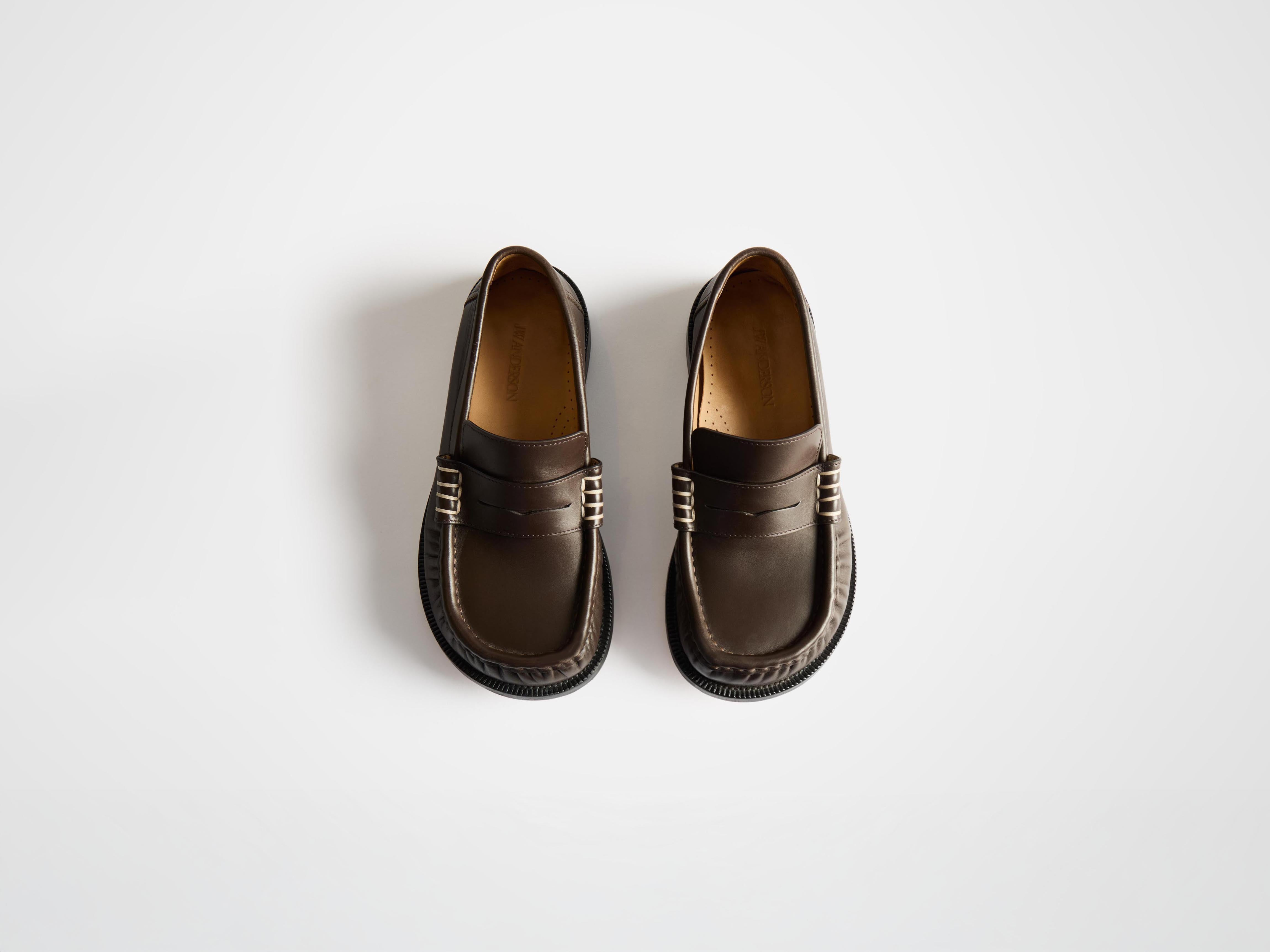WOMENS LOAFER MOCCASIN IN CHOCOLATE BROWN - 3