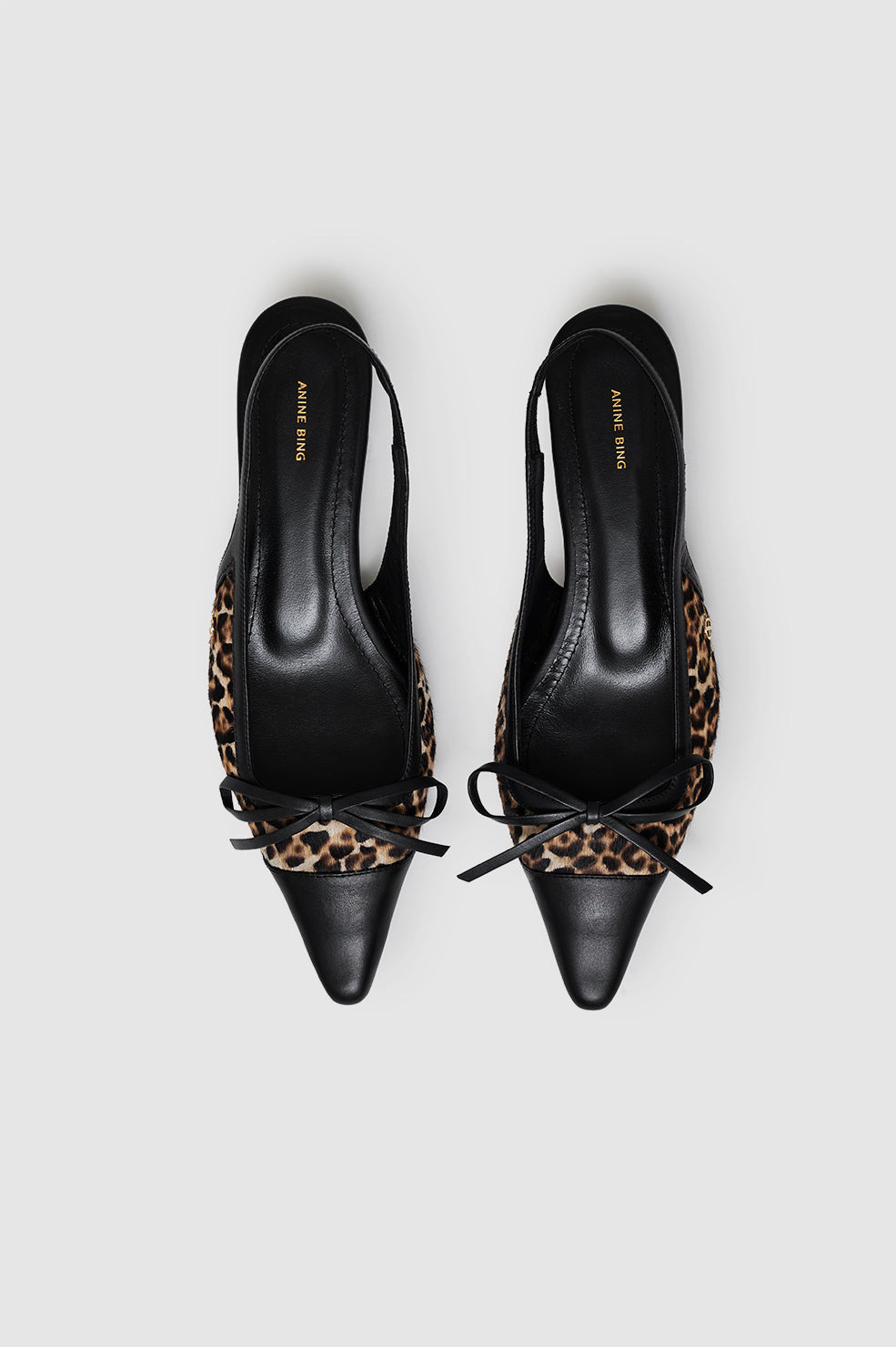 Zoey Slingback Heels - Leopard Calf Hair - 2