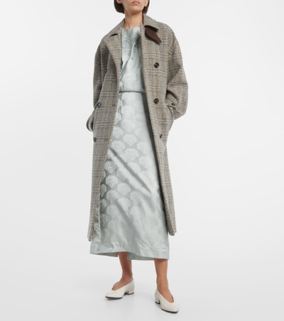 Loro Piana Herringbone wool and cashmere-blend coat outlook