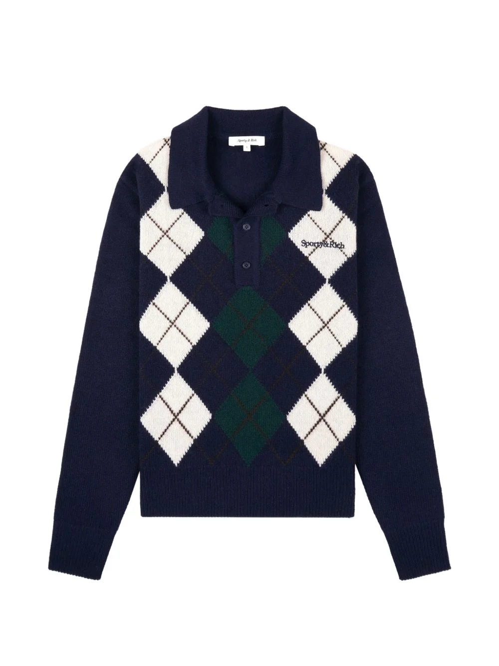 argyle polo top - 1