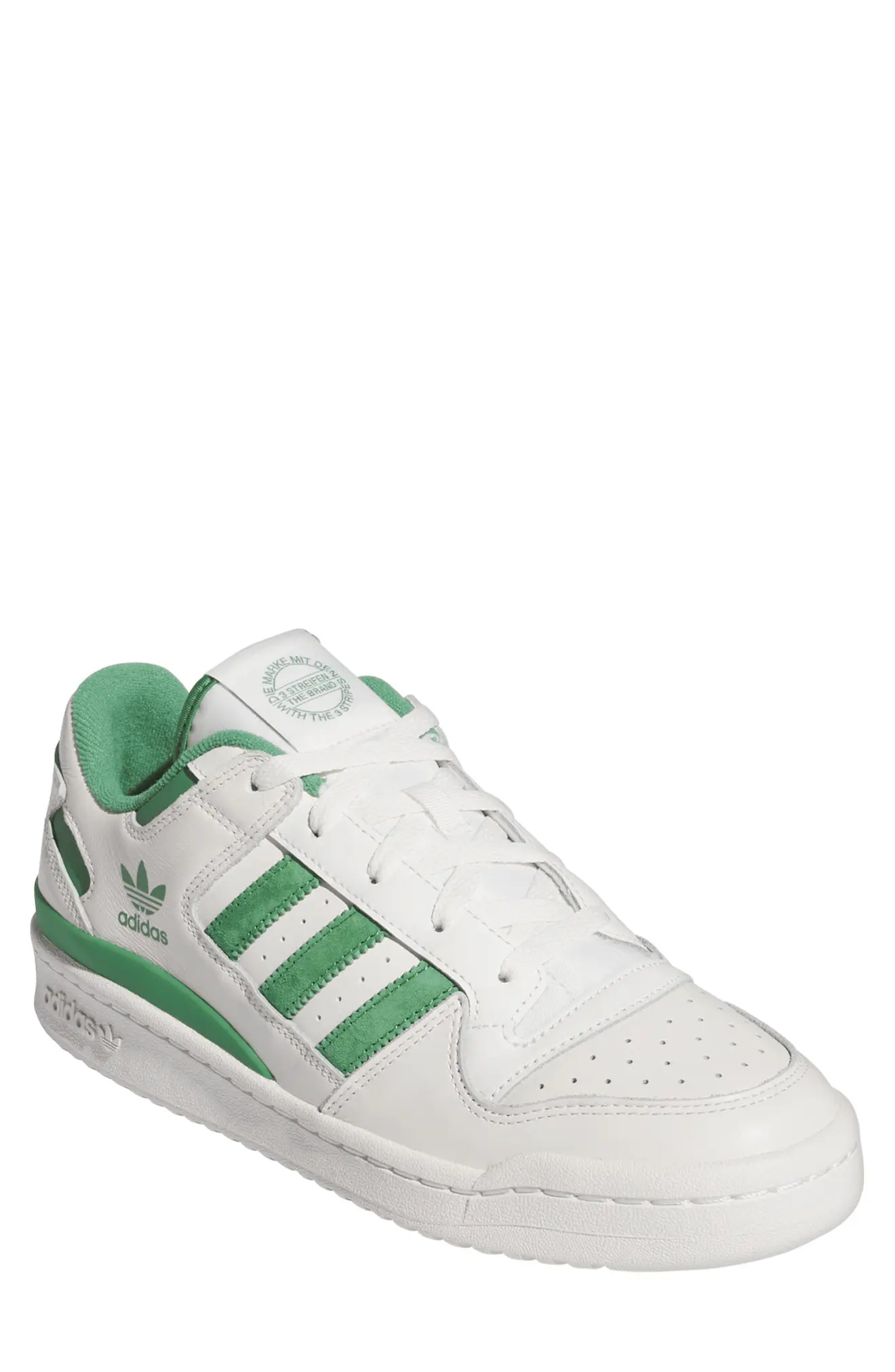 Forum Court Sneaker in White/Preloved Green/White - 1