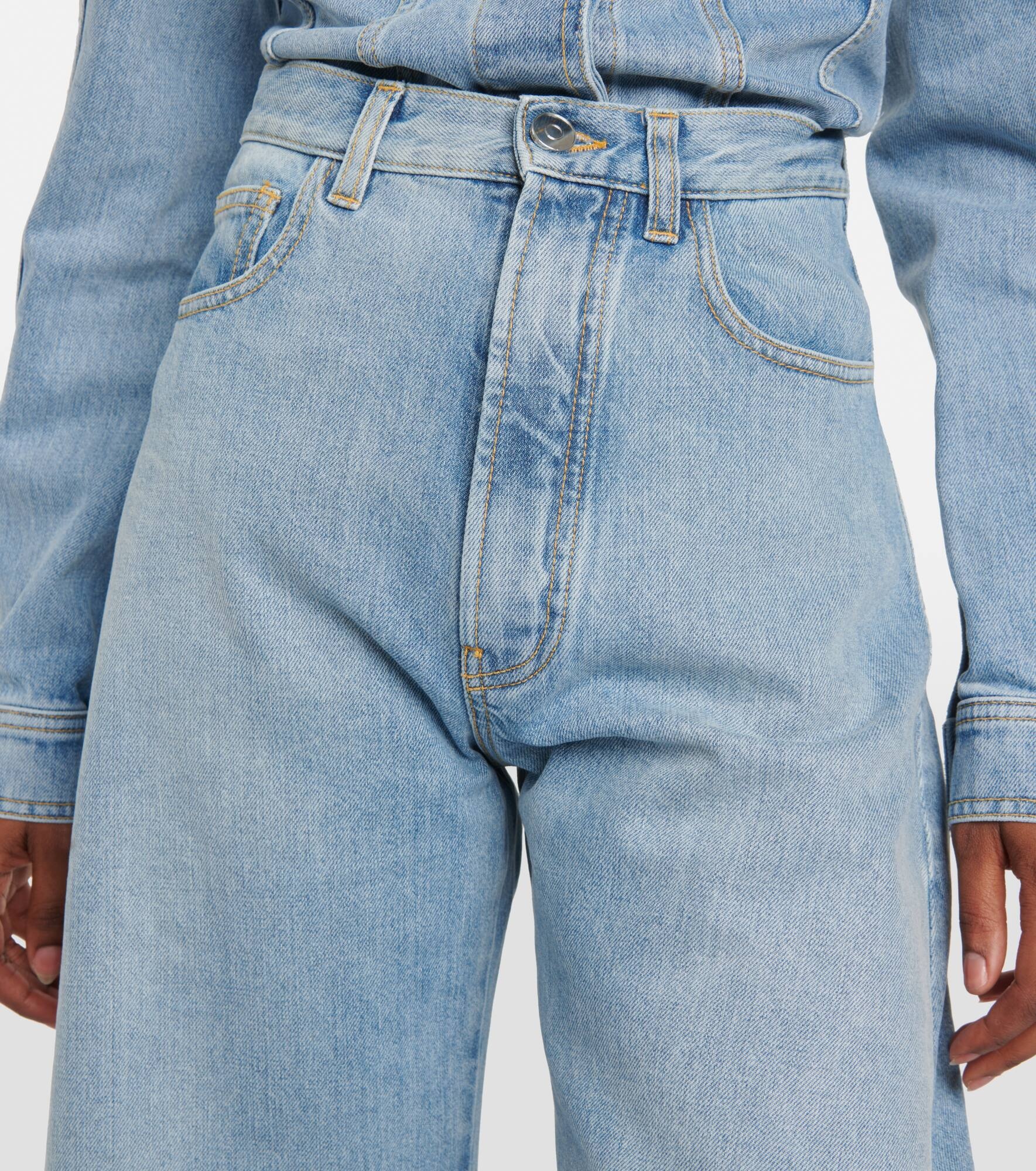 High-rise barrel-leg jeans - 4