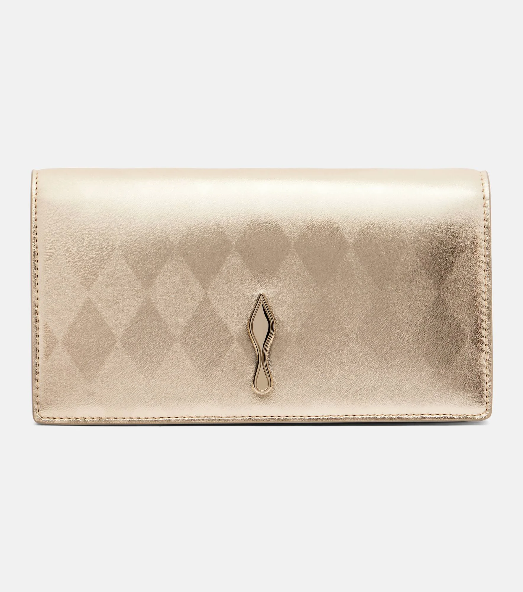 Bettina metallic leather clutch - 1