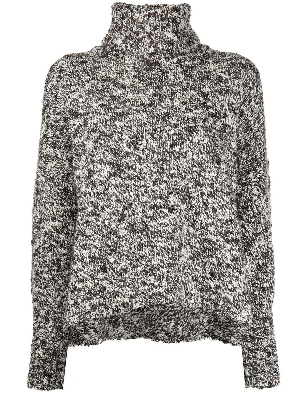 bouclé wool turtleneck jumper - 1